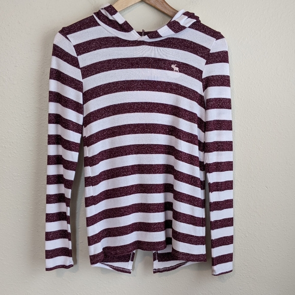 abercrombie kids Other - Abercrombie & Fitch Striped Sweater Hoodie - 14
